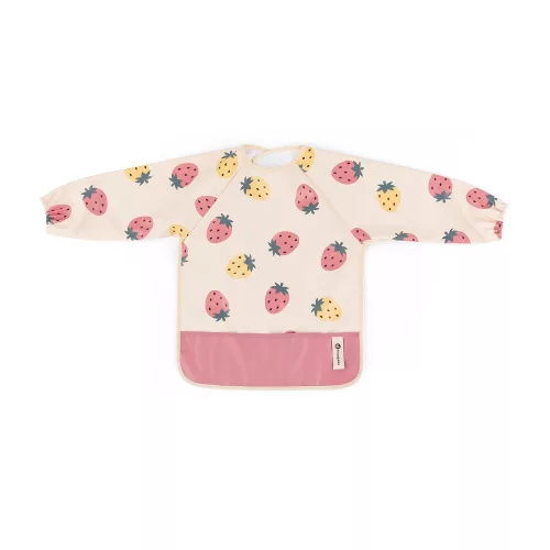 PETITE&MARS Előke hosszú ujjal Ben Beige Strawberies