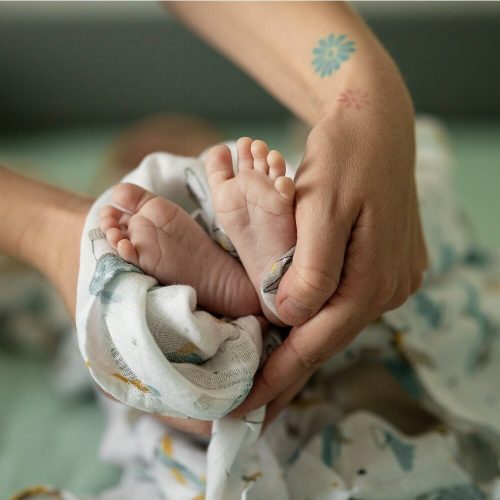 PETITE&MARS Bambusz muszlin takaró 2 db Misty Forest Fox 120 x 120 cm