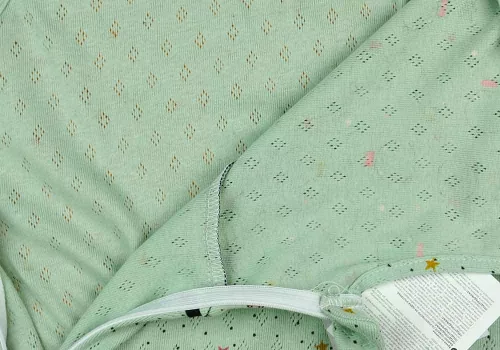 Bubaba ujjatlan pamut hálózsák 0-6 hó - Menta macis