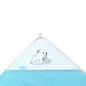   BabyOno fürdõlepedõ kapucnis bambusz 100x100cm kék jegesmedve 346/02