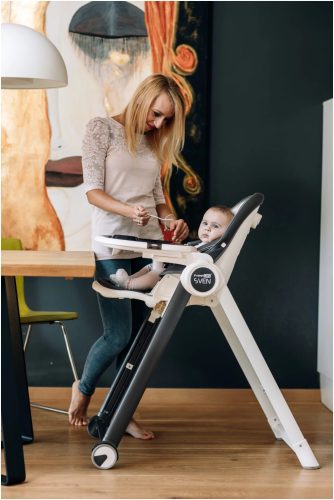 FreeON Sven Deluxe etetőszék - Szürke