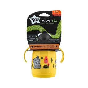   Tommee Tippee Superstar Straw szívószálas itatópohár  300 ml- sárga