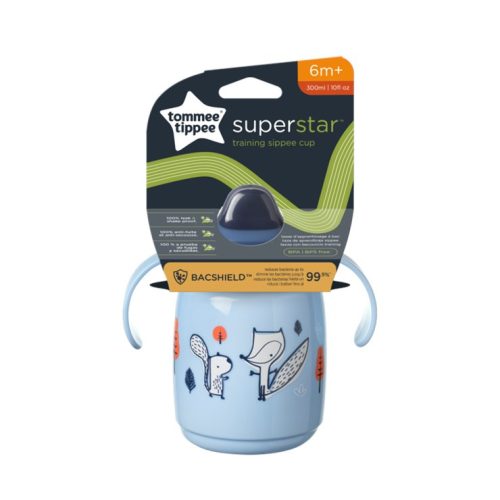 Tommee Tippee Trainer Spout csőrös pohár – Kék, 240 ml / 300 ml (6 hó+)