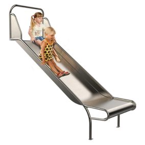   Csúszda - rozsdamentes fém 1m széles 1,5m induló platformhoz - KÖZTERÜLETI