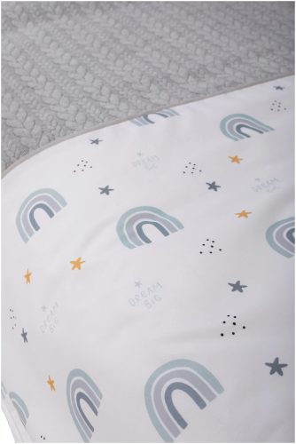 Bubaba 6 részes ágynemű szett -Kötött hatású szürke szivárványos