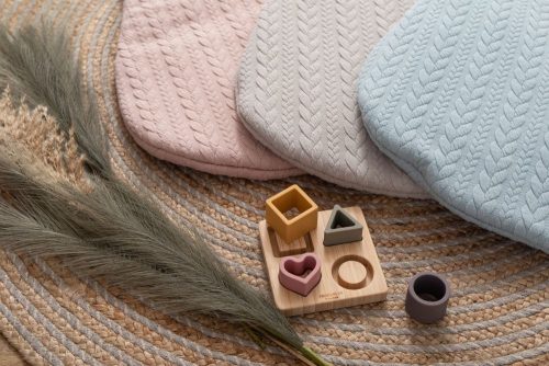 Apollo free2play szilikon/fa formaillesztő- Színes geometriai formák