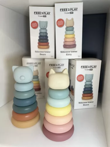 Apollo free2play szilikon toronyépítő-Macis