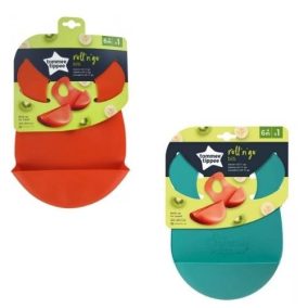   Tommee Tippee Roll n Go mosogatógépben tisztítható műanyag etető előke