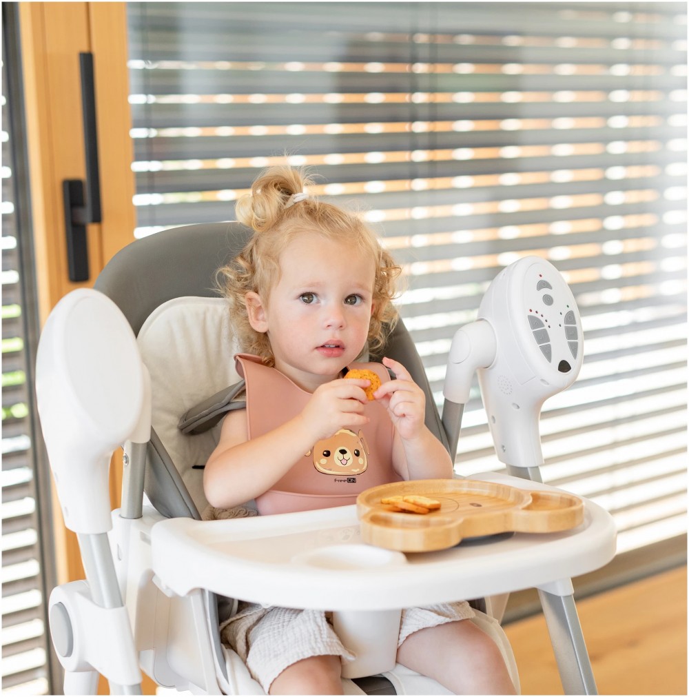 FreeON szilikon előke- Rózsaszín kutyás (47269)