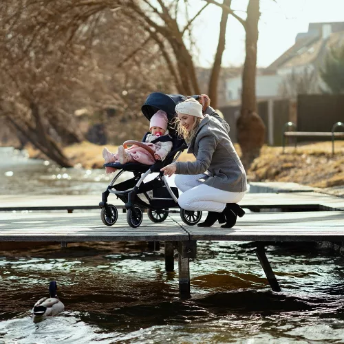 PETITE&MARS Sport babakocsi Cross Anthracite Blue