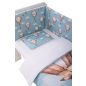 Bubaba 6 részes ágynemű szett- Flying bunny blue