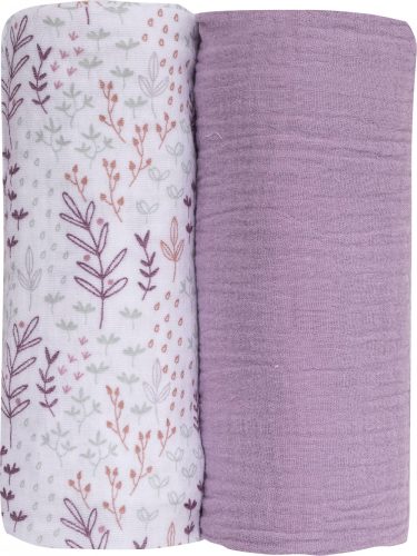 Bubaba muslin pelenka 70x70 cm (2 db)-Lila