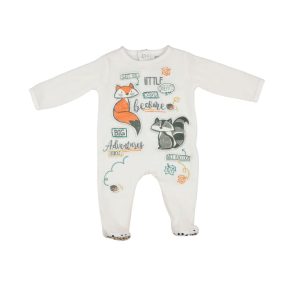 Boboli hosszú ujjú plüss rugdalózó róka mosómedve