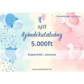 Asti ajándékutalvány - Babaváró 5.000 Ft értékű