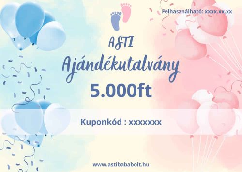 Asti ajándékutalvány - Babaváró 5.000 Ft értékű