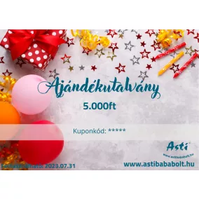 Asti ajándékutalvány - Szülinapra 5.000 Ft értékű
