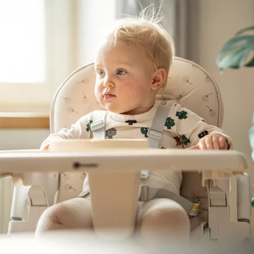 PETITE&MARS Etetőszék huzat és tálca Gusto Beige Dandelions