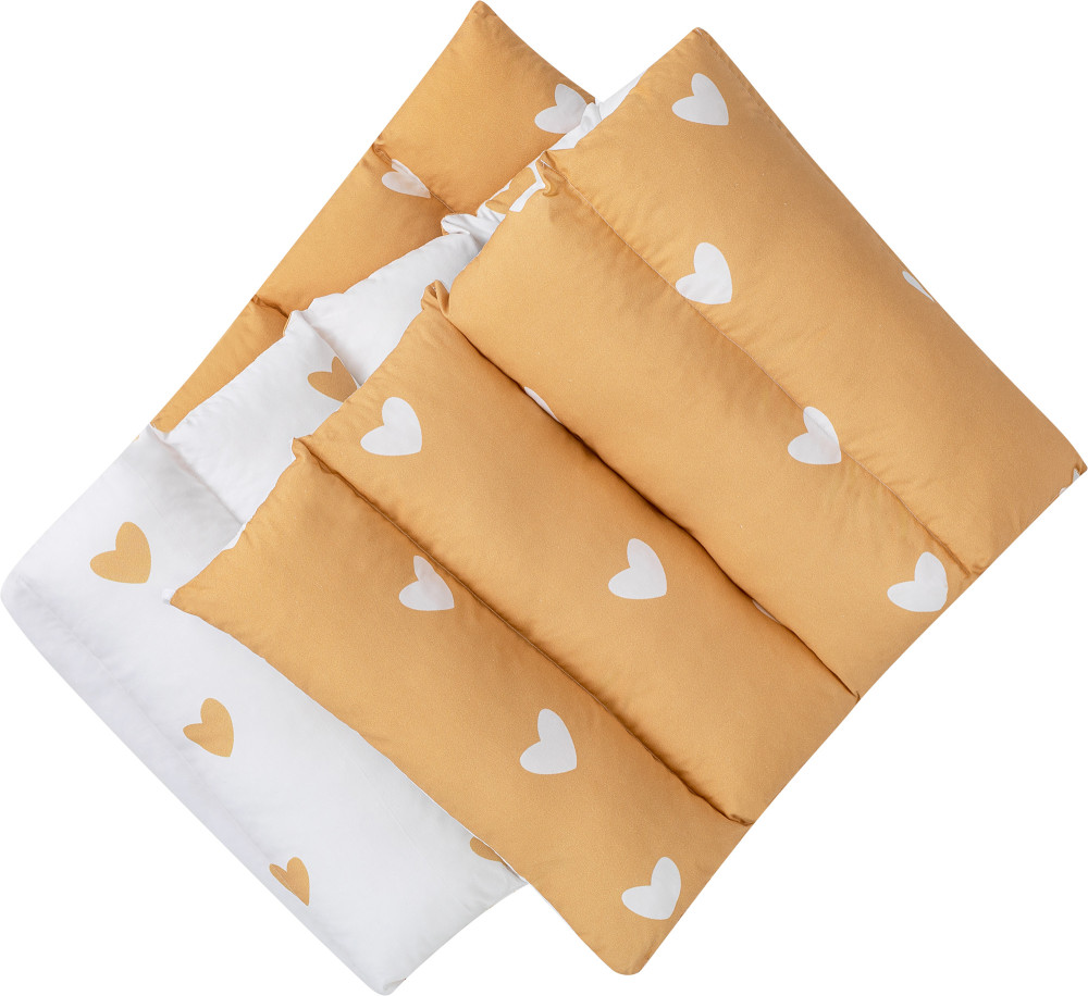 Bubaba 6 részes ágynemű szett- Yellow hearts (50016)