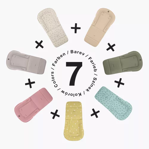 PETITE&MARS Etetőszék huzat és tálca Gusto Pastel Beige