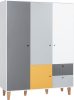 VOX Concept 3 ajtós nagyszekrény - Mustársárga