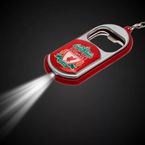 Liverpool kulcstartó sörnyitó és lámpa