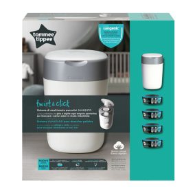   Tommee Tippee pelenkacsomagoló utántöltõ 4db,  pelenkatároló szemetessel Twist & Click
