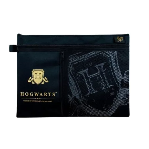 Harry Potter irattartó többzsebes fekete