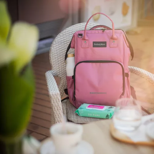 PETITE&MARS Hátizsák babakocsira JACK - #catchthemoment sorozat Dusty Rose