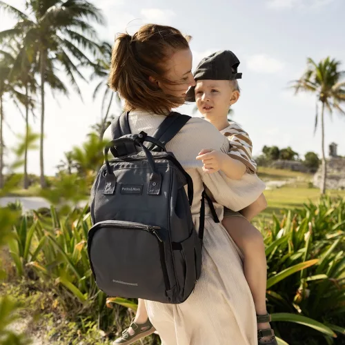 PETITE&MARS Pelenkázó hátizsák babakocsihoz Jack - Catchthemoment sorozat Ultimate Grey 