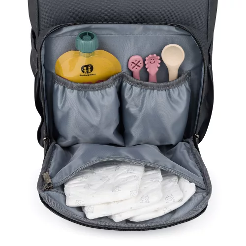PETITE&MARS Pelenkázó hátizsák babakocsihoz Jack - Catchthemoment sorozat Ultimate Grey 