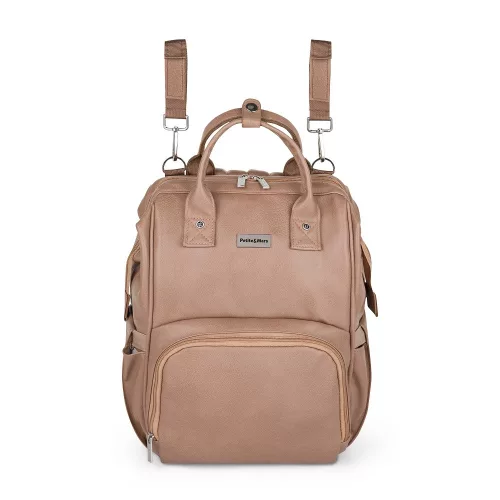 PETITE&MARS Pelenkázó hátizsák babakocsihoz Jasper Camel Beige