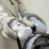 PETITE&MARS Kesztyű / Kézmelegítő babakocsira Furry Veritable Khaki