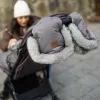 PETITE&MARS Kesztyű / Kézmelegítő babakocsira Furry Forever Black