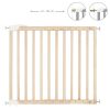 Badabulle ajtórács Deco Pop fa 63-106 cm natúr B025224
