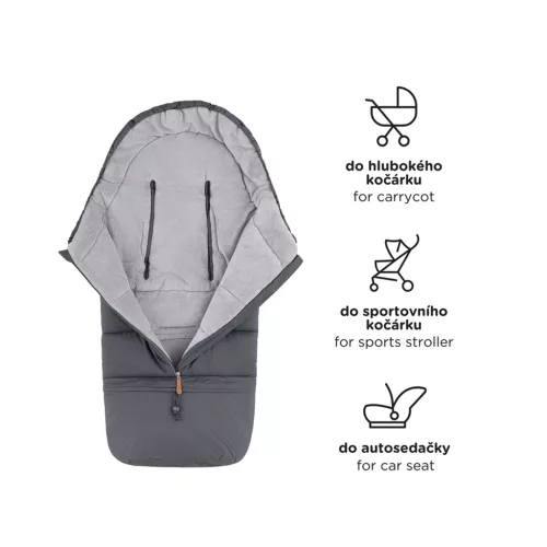 PETITE&MARS Állítható bundazsák 3in1 Jibot Black