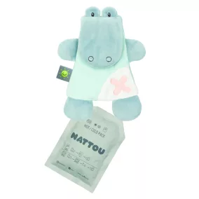   Nattou szundikendő plüss hideg/meleg terápiás gélpárnával- BuddieZzz krokodil