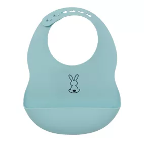 Nattou szilikon előke- Világoskék