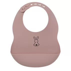 Nattou szilikon előke- Antik pink