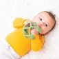 Nattou rágóka labda szilikon szett 2db- Menta-fűzöld