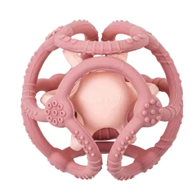   Nattou rágóka labda szilikon szett 2db- Pink-világosrózsaszín