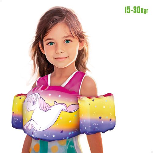 Colorbaby - Neoprén úszómellény karúszóval, unikornisos mintával (15–30 kg)