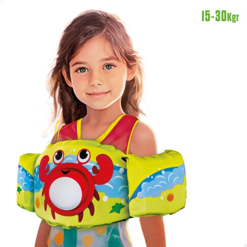 Colorbaby - Gyermek úszómellény karúszóval, rák mintával (15–30 kg)