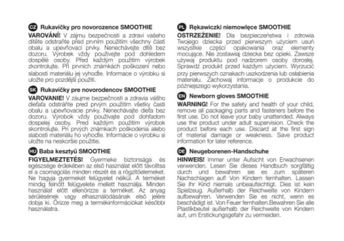 PETITE&MARS újszülött kesztyű  Smoothie Sky Blue