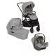 Joie Versatrax babakocsi szett i-Snug 2 hordozó + Ramble XL mózeskosár Pebble