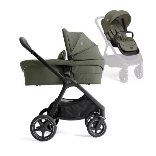 Joie Signature Finiti 2in1 babakocsi Evergreen + i-Snug 2 hordozó Laurel +  i-Base Encore bázistalp