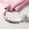 BabyOno cumitartó szilikon gyöngysor 719/04 rózsaszín róka