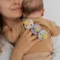   BIBS Colour szimmetrikus cumifejjel 0-6hó - pasztellkék/páva (2 db)