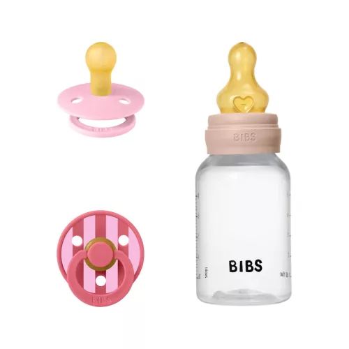 BIBS Szia, baba! ajándékcsomag - Púderrózsaszín