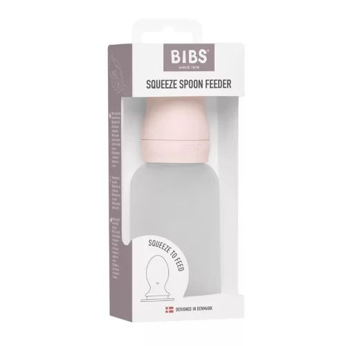 BIBS szilikon adagolós etetőkanál -  Rózsaszín