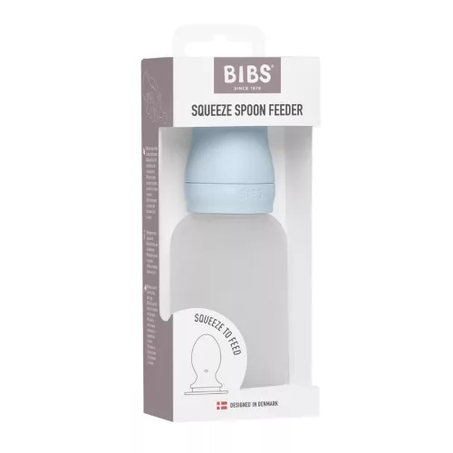 BIBS szilikon adagolós etetőkanál -  Pasztellkék